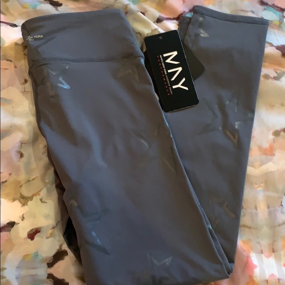 Marc New York Grey Star Cropped Leggings